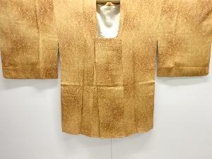 抽象草葉模様道行コート